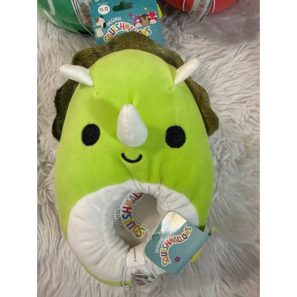 Kellytoy Squishmallows Slippers Kids Size 11-12 Holiday Christmas Squishmallow